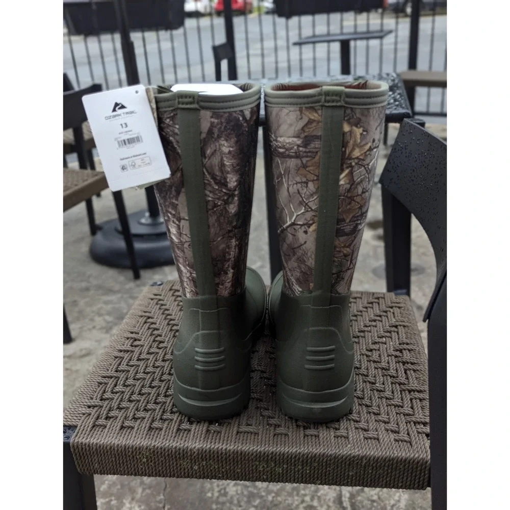 Coastal Camo Realtree Hunting Boots Waterproof Rubber Neoprene NIB Men's 13